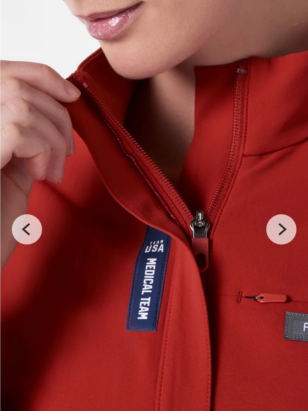 FIGS Women's Red USA Limited Edition Jumpsuit - Picture 3 of 4